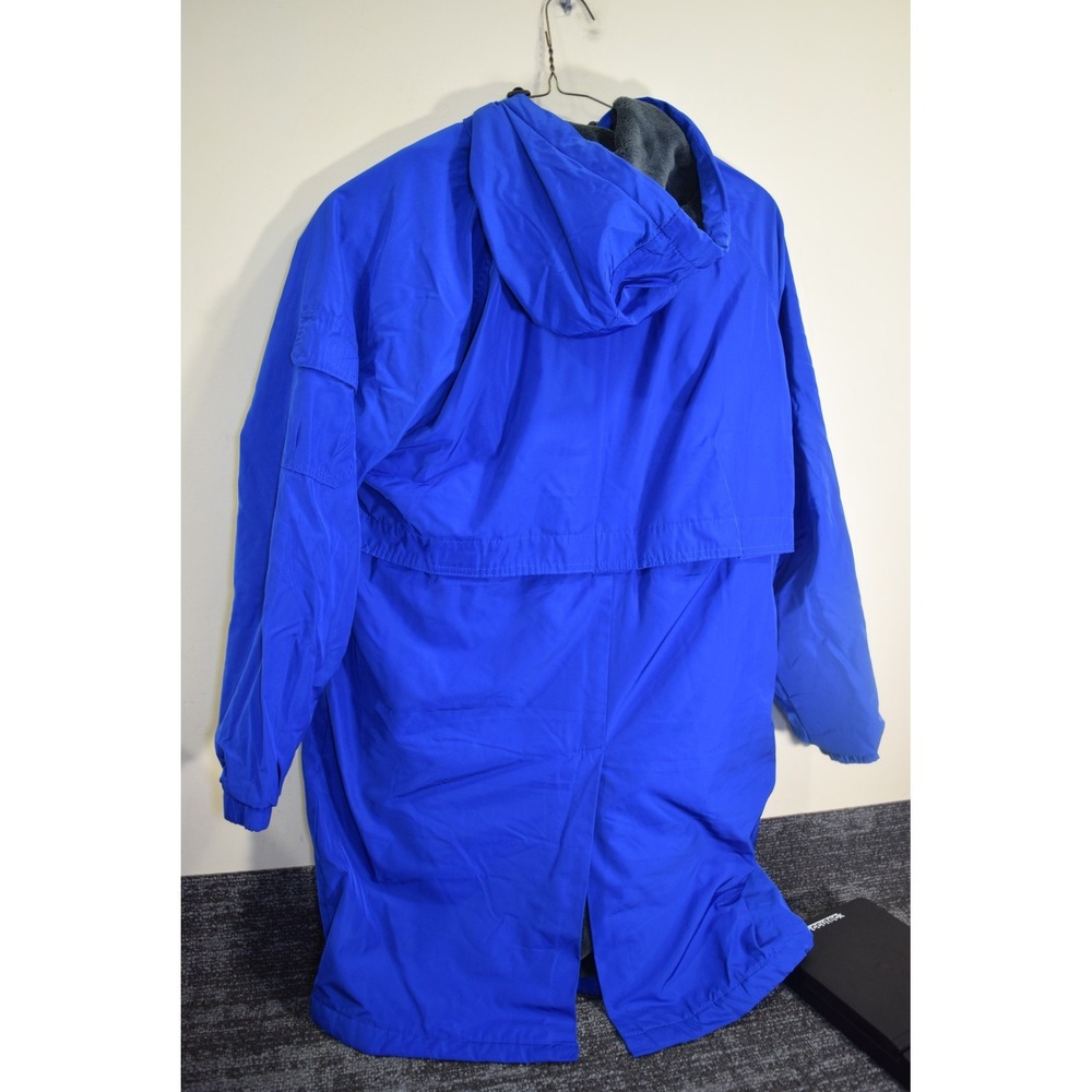 Sporti HEAVYWEIGHT Lined Vented Long Swim Parka Jacket BOYS GIRLS L Blue Hooded - Picture 5 of 16